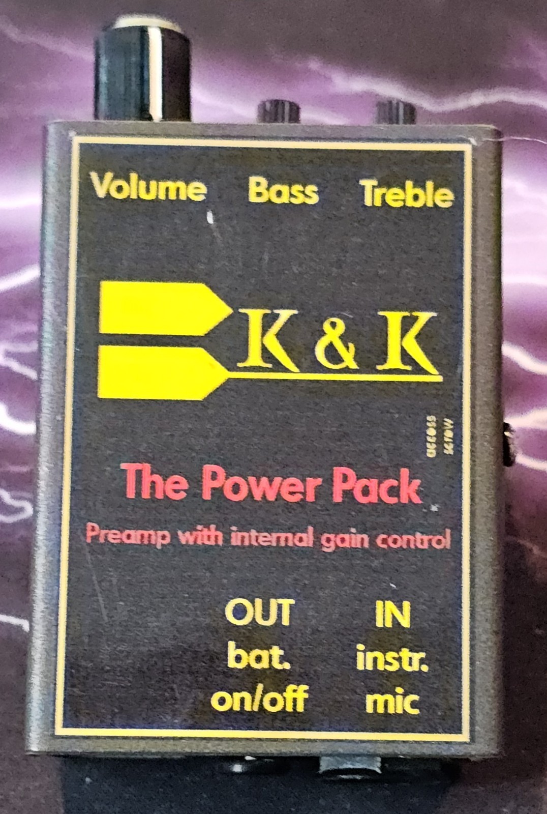 K&K K and K Preamp w internal gain control Power Pak