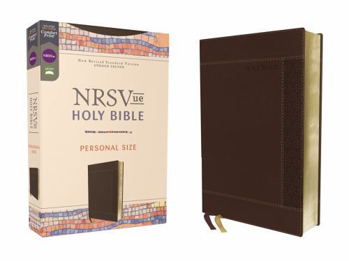 Nrsvue, Holy Bible, Personal Size, Leathersoft, Brown, Comfort Print