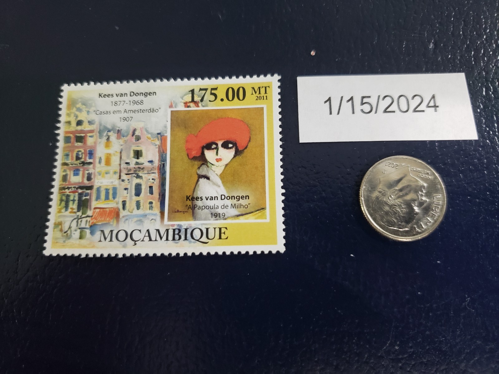 Kees Van Dongen The Corn poppy 2011 Mocambique Stamp