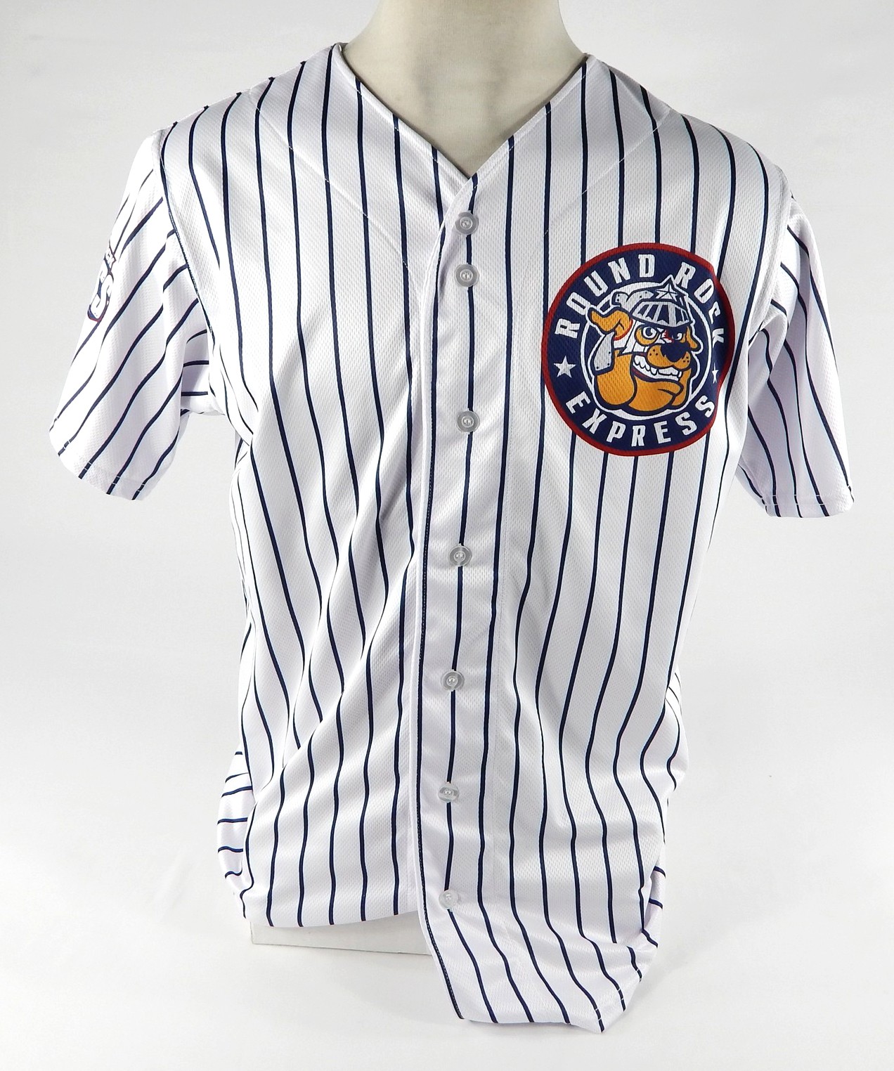 2023 Round Rock Express #40 Game Issued Pos Used White Jersey Marvel Defenders 6