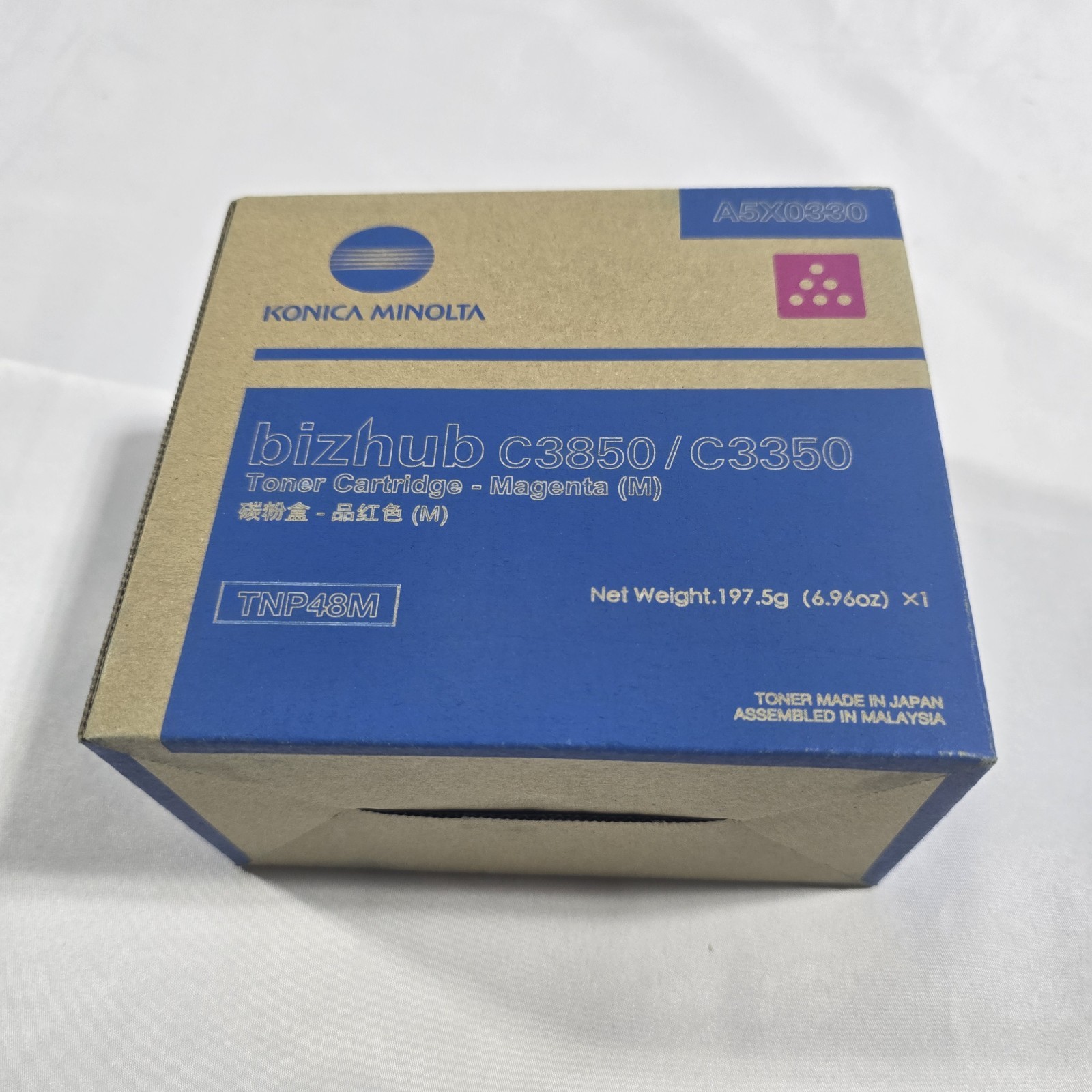 Brand NEW Genuine Konica Minolta Bizhub C3850/C3350 Series MAGENTA Toner A5X0330