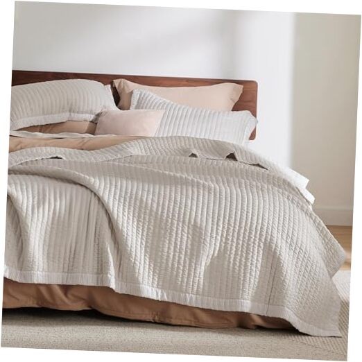  Quilts Twin Size - Twin Twin / Twin XL (68" x 86") 01 - Linen (Striped Border)