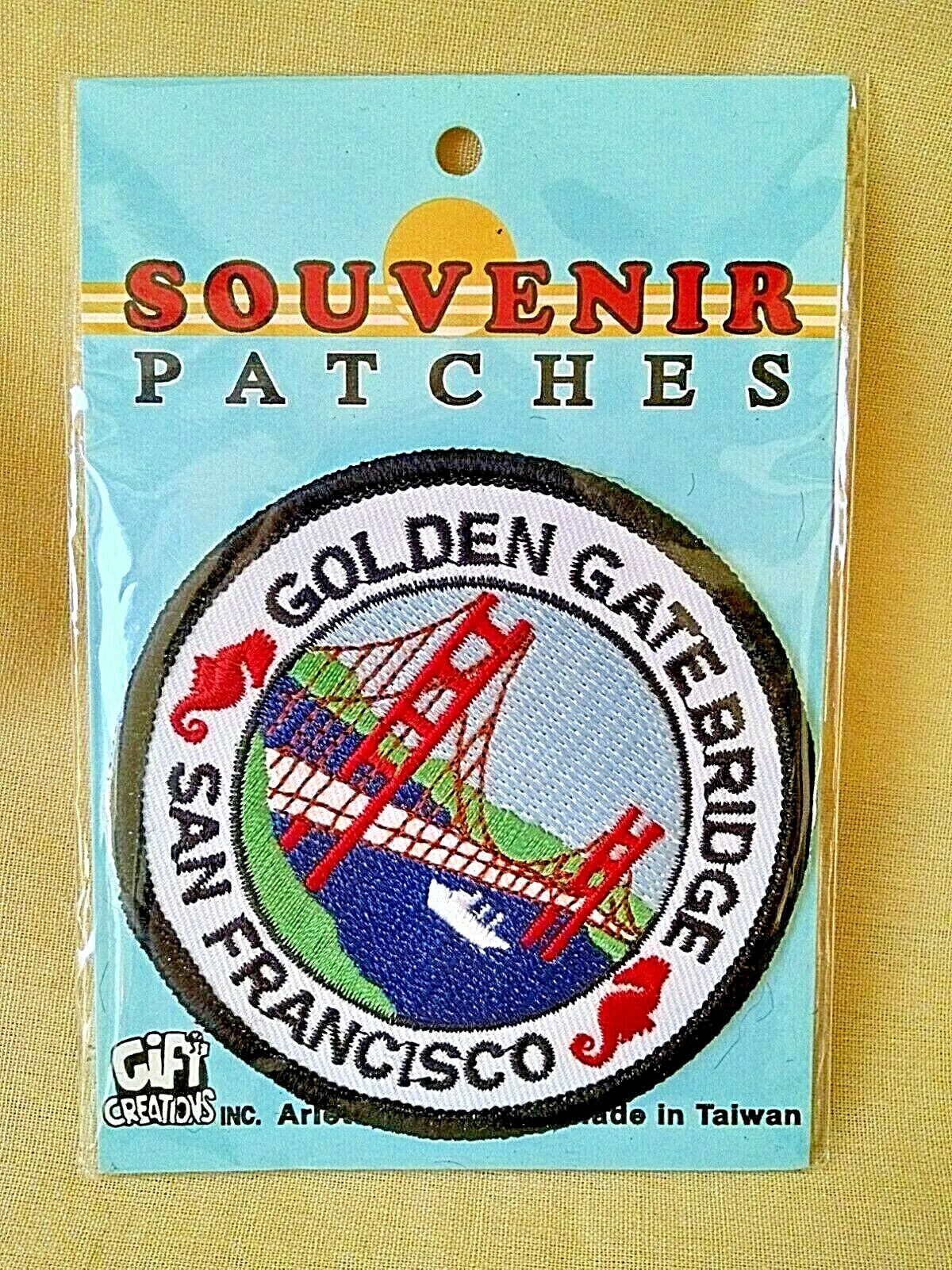 GOLDEN GATE BRIDGE PATCH SAN FRANCISO CA NOS 1994 GIFT CREATIONS TAIWAN 3 INCH.