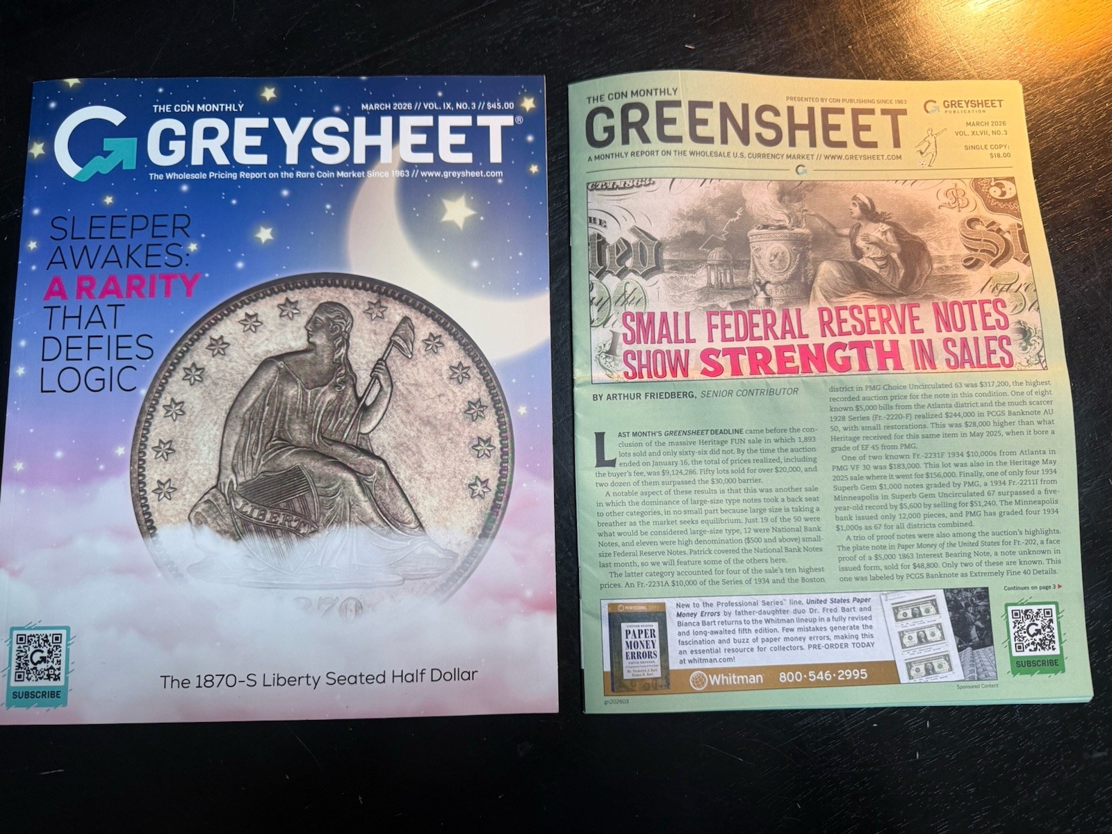 The Latest CDN Greysheet March 2026/ Greensheet March 2026 Monthly Report Pack