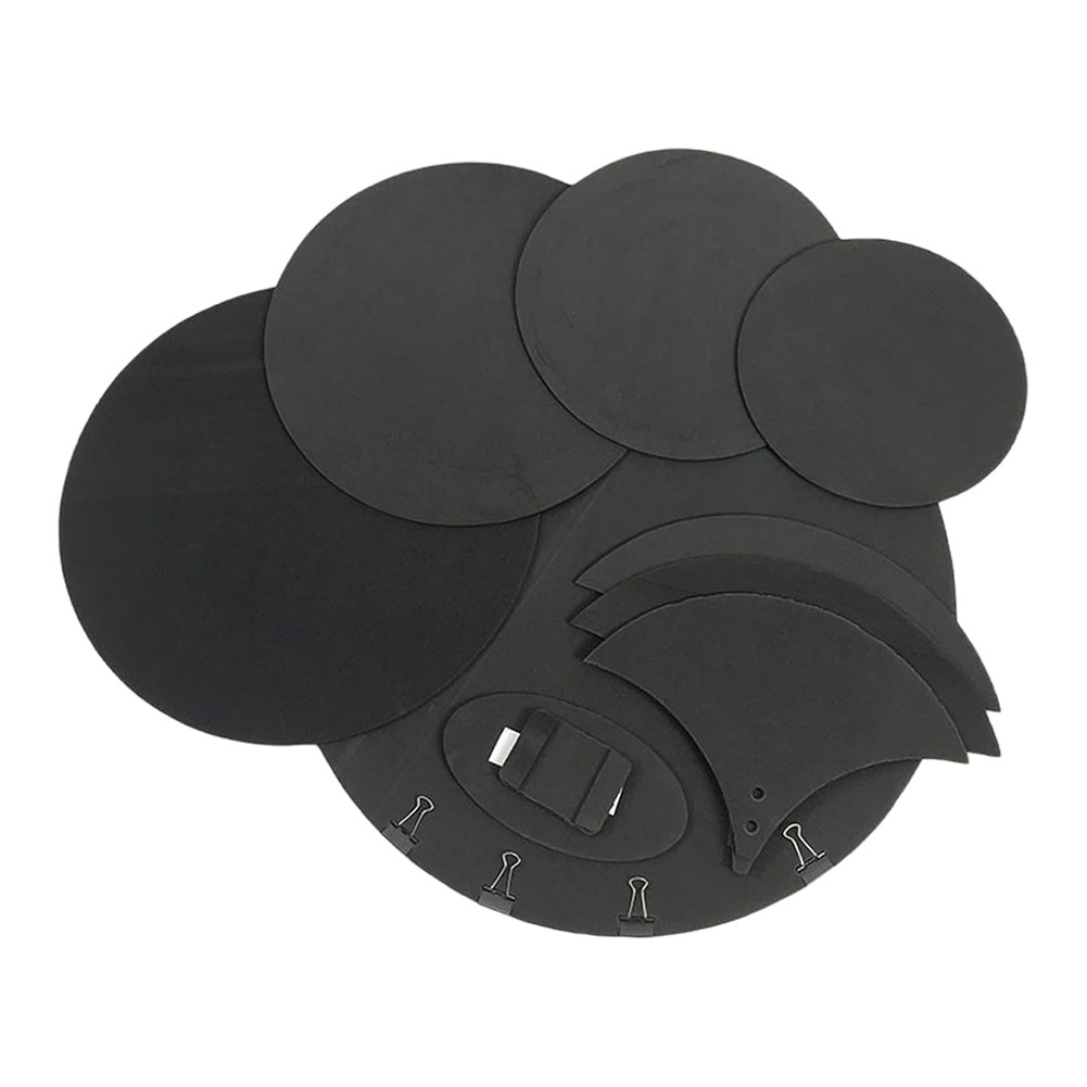 Drum Mute Pads Set,10Pcs Foam Drum Mute Pads,Soundproof Foam Cotton Drum3124