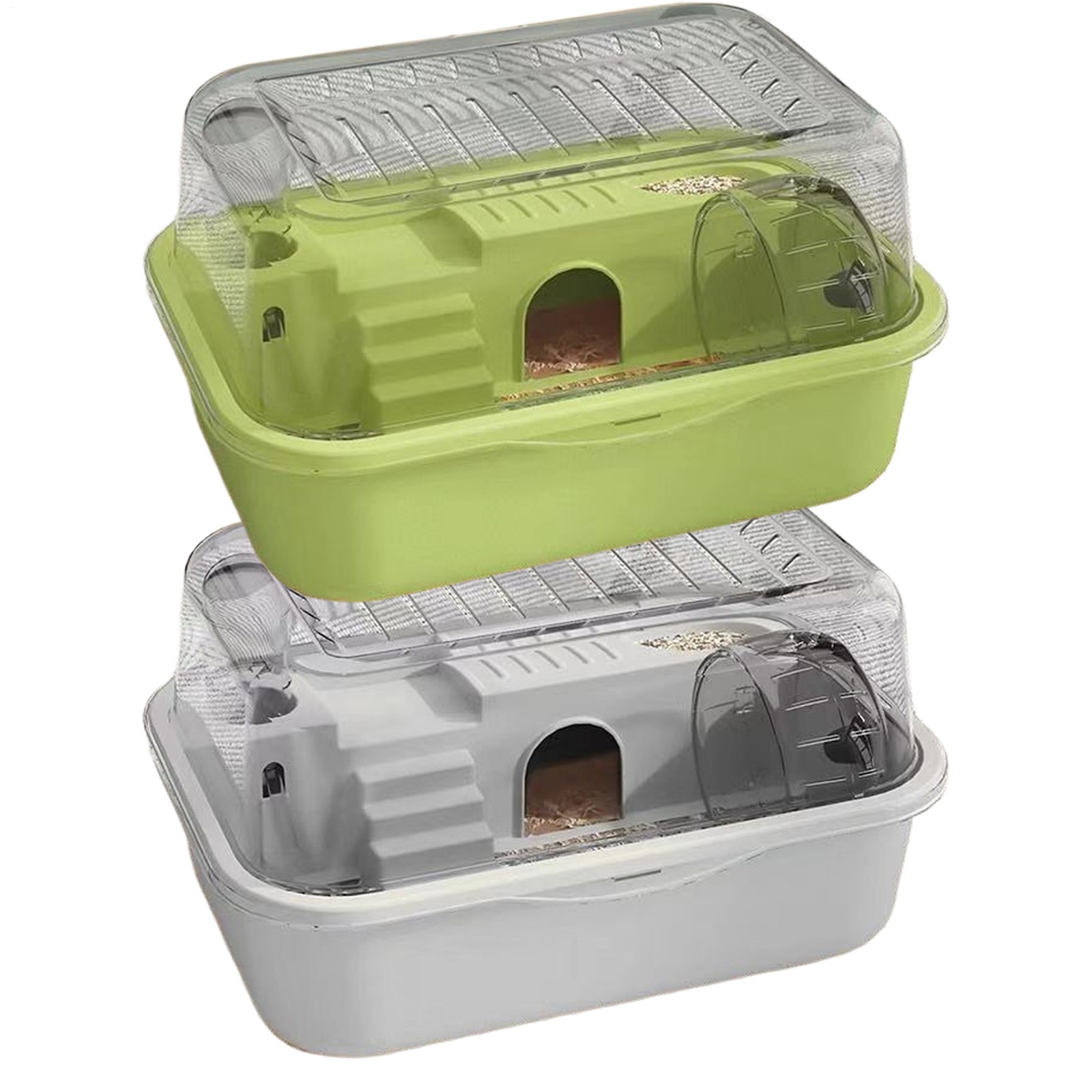 Cage For Hamsters Hamster Habitat Cage With 2 Tiers Silent Running Wheel 