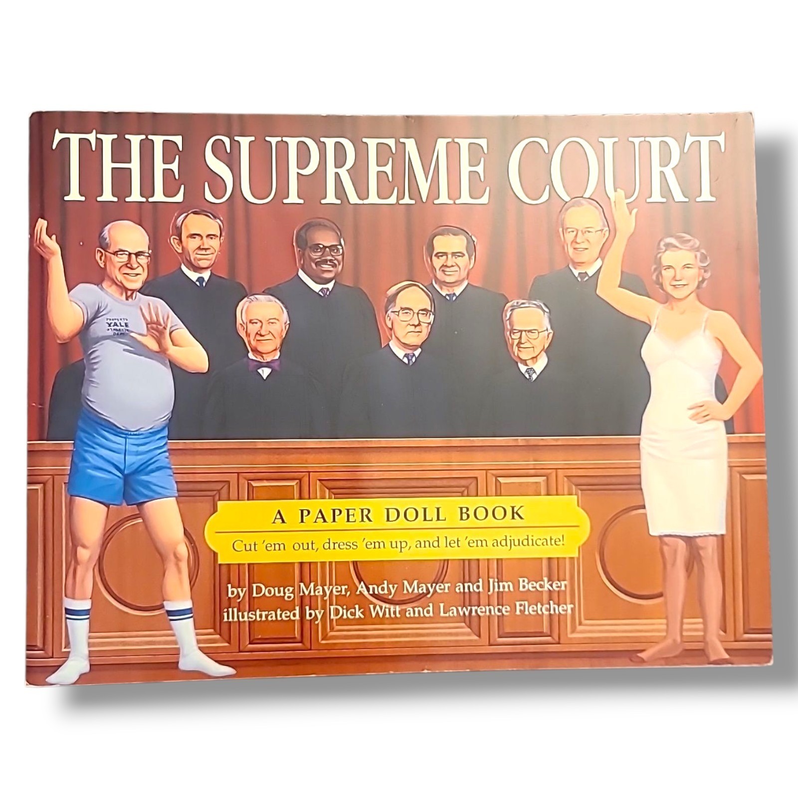 Supreme Court Paper Doll Book 1994 Satire Political Humor Uncut NOS