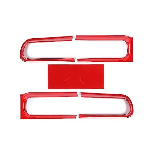  Tail Light Covers Compatible with Dodge Challenger 2015-2023, Challenger red