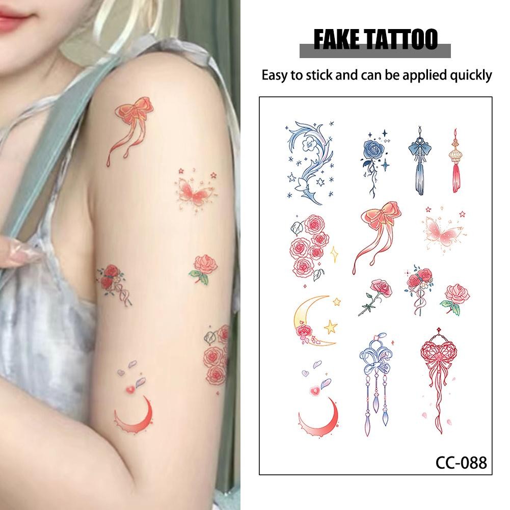 Tatoo Sticker Water Proof Women Fake Tattoo Stickers Stickers Z1J Body W1K3 O6Y2
