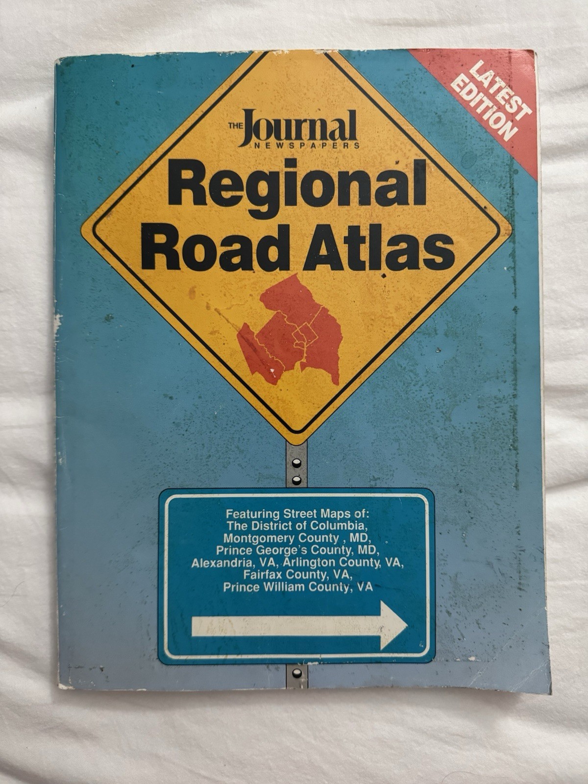 Regional road atlas by The Journal Newspapers in 1991, Washington, D.C. region