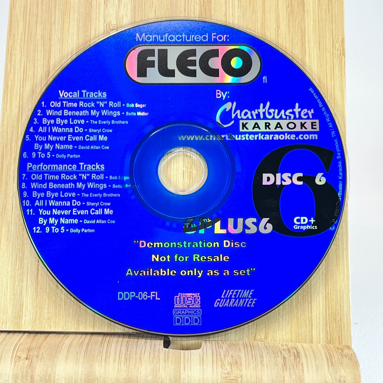 Fleco Chartbuster Karaoke Disc 6 6+6 CD+G DDP-06-FL