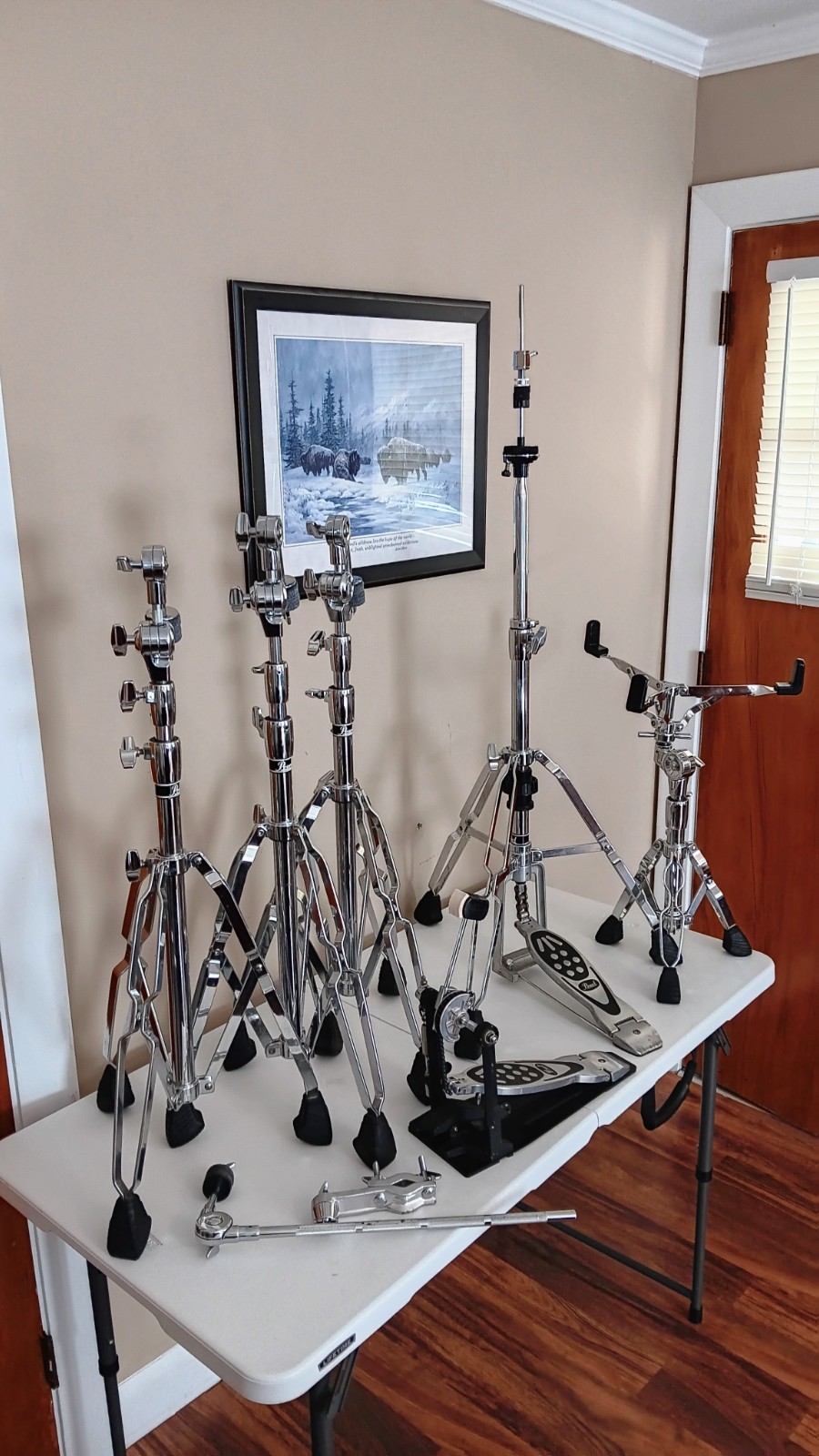 Pearl 7-pc  Drum/Cymbal Hardware Pack.