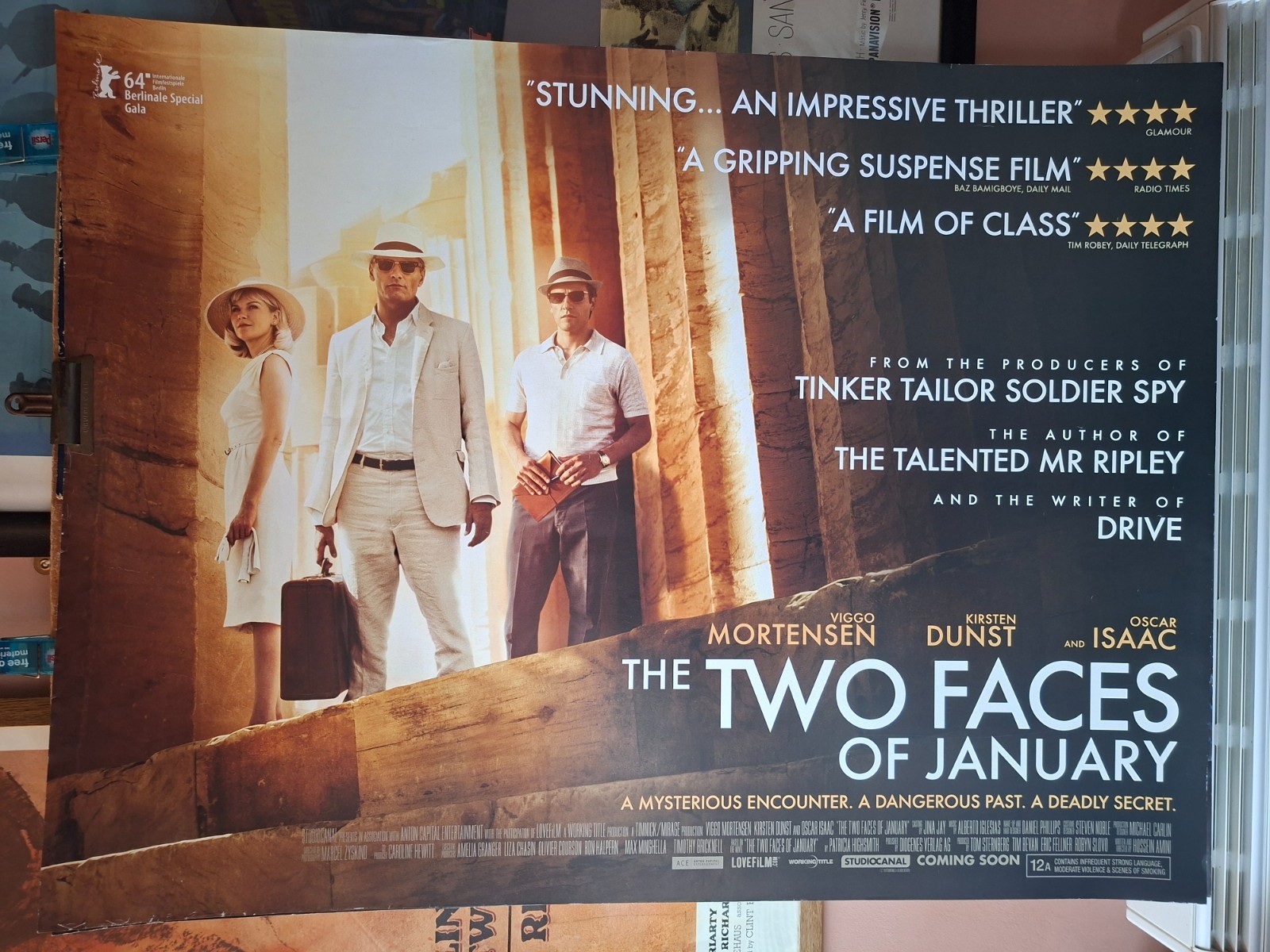 The Two Faces Of January - Viggo Mortenson - Quad Cinema Poster