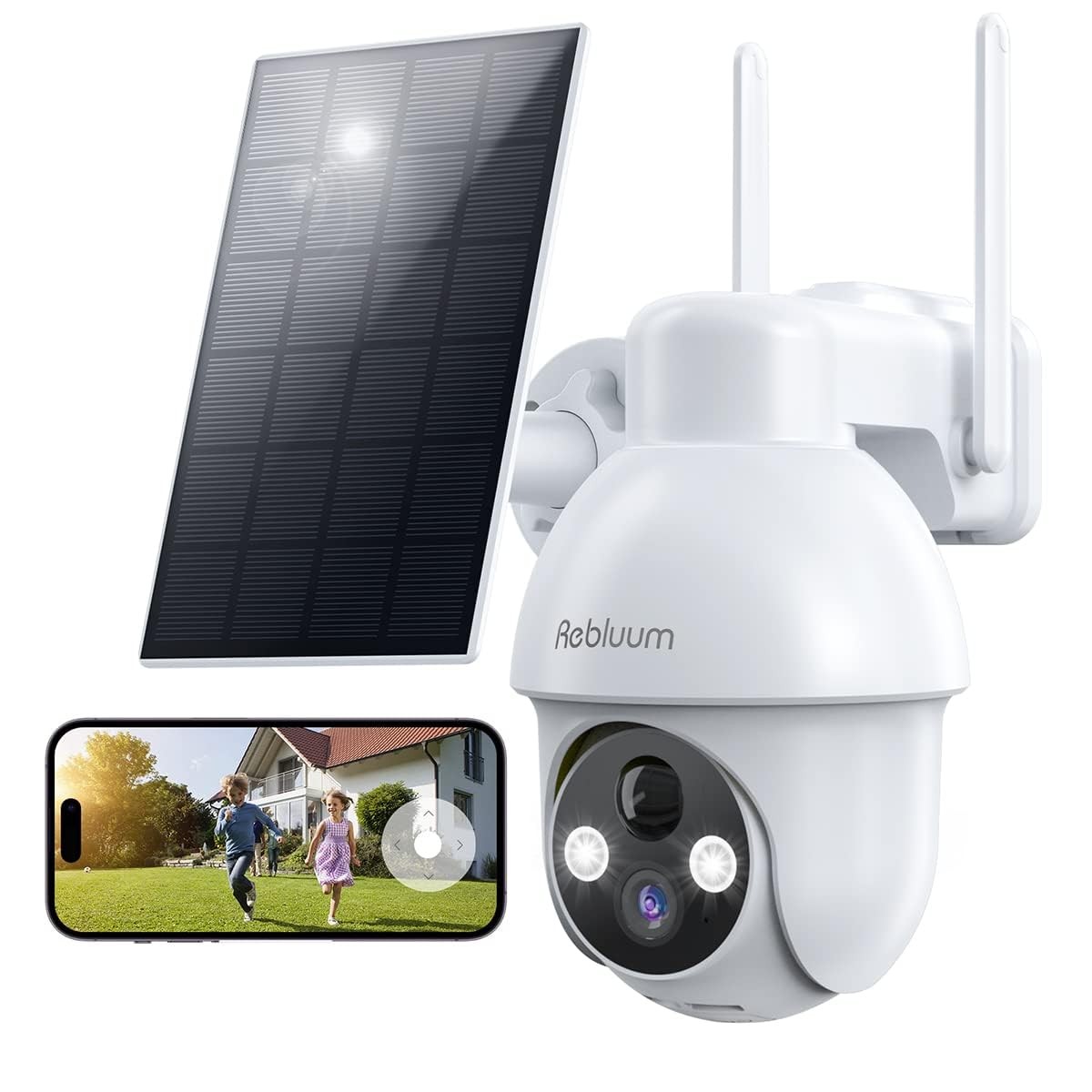 Security Camera Wireless Outdoor, 2K Solar Security Camera,Battery Powered 36...