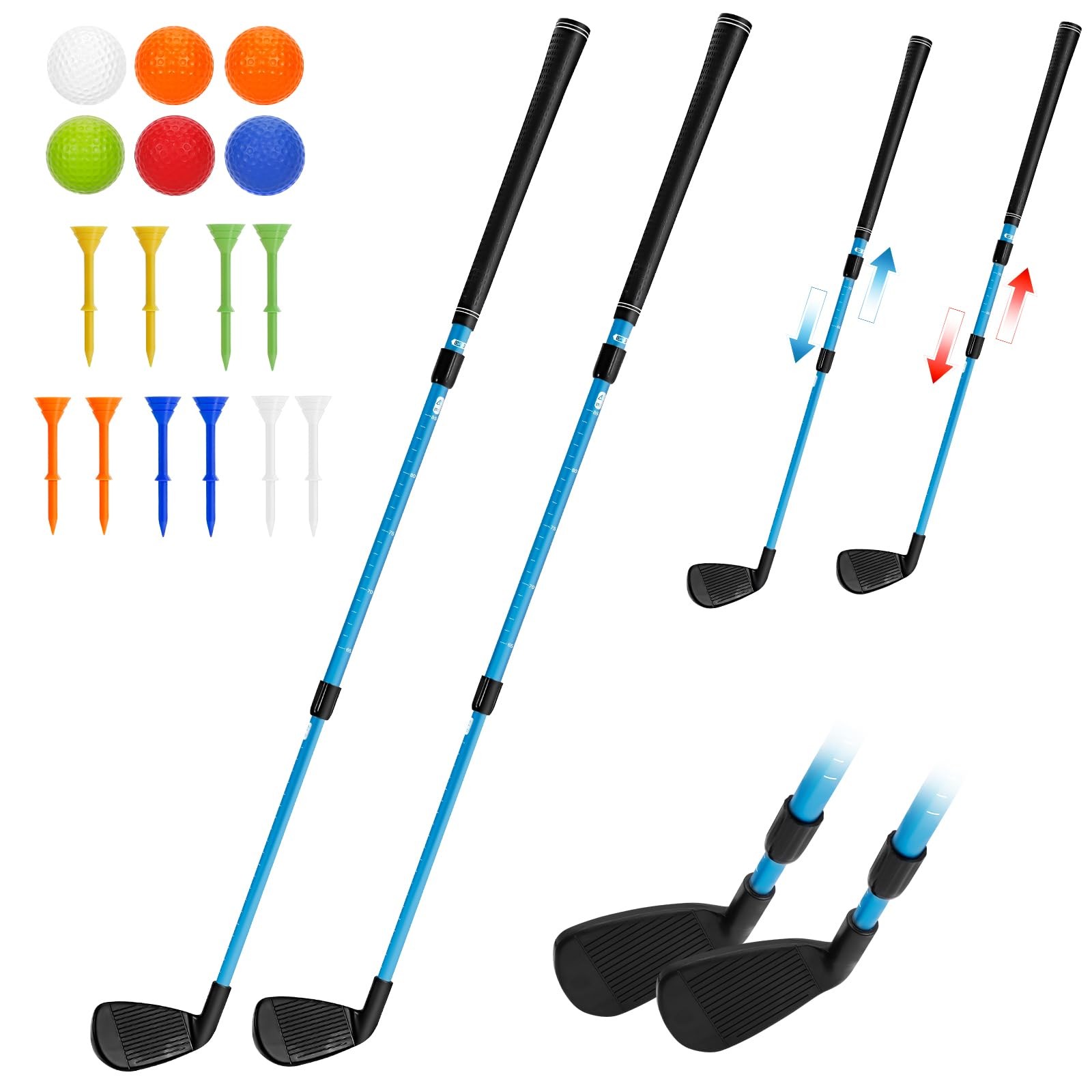 Golf Club Length Adjustable for Backyard Golf Game, Yard Golf Games Club for ...
