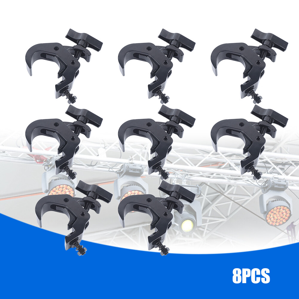 Heavy Duty Truss Clamps DJ Lighting Clamp Mount For 1.57-2" 8PCS 330LBS Load