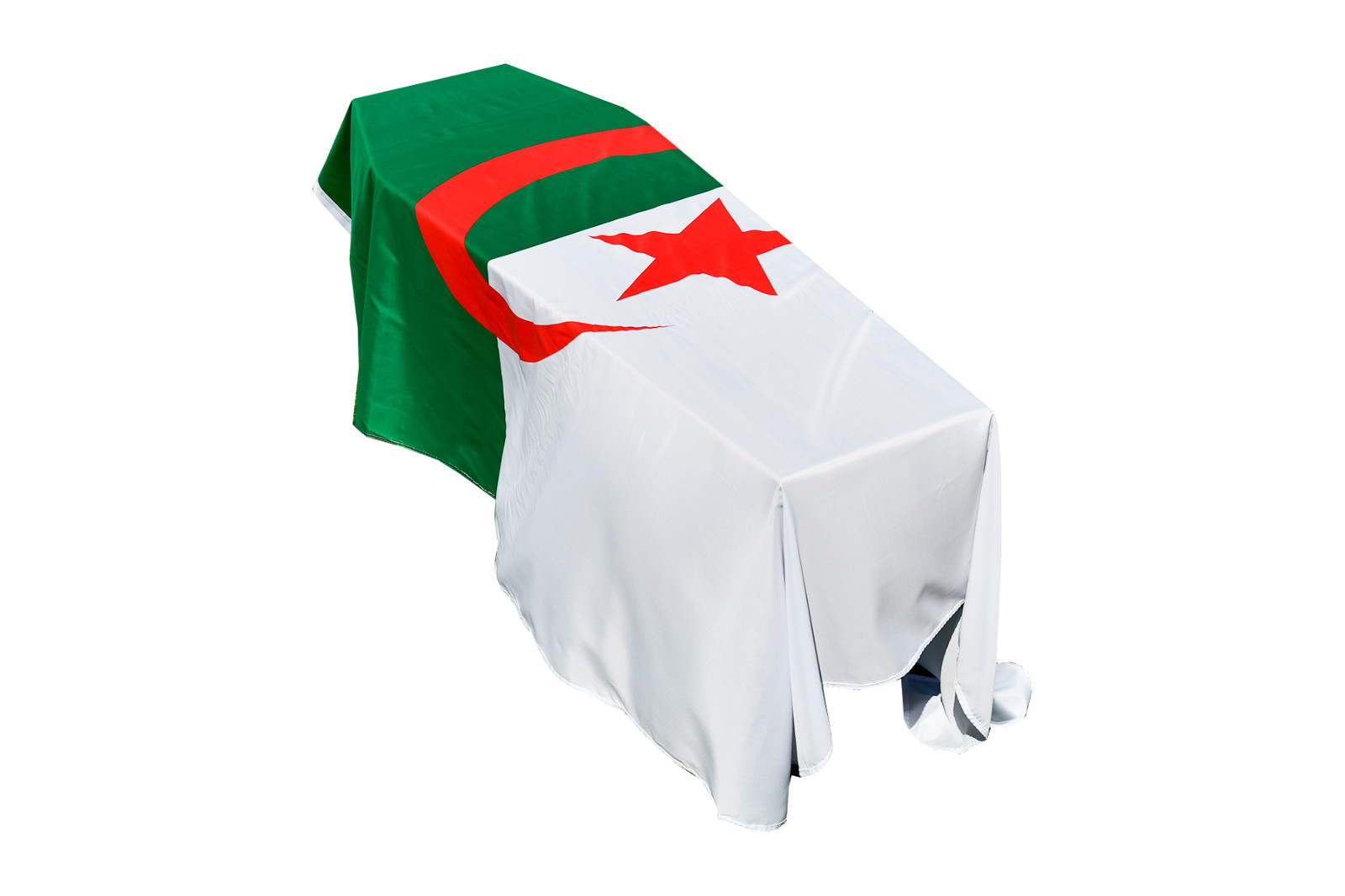 Algeria Flag Coffin Drape - Quick Dispatch