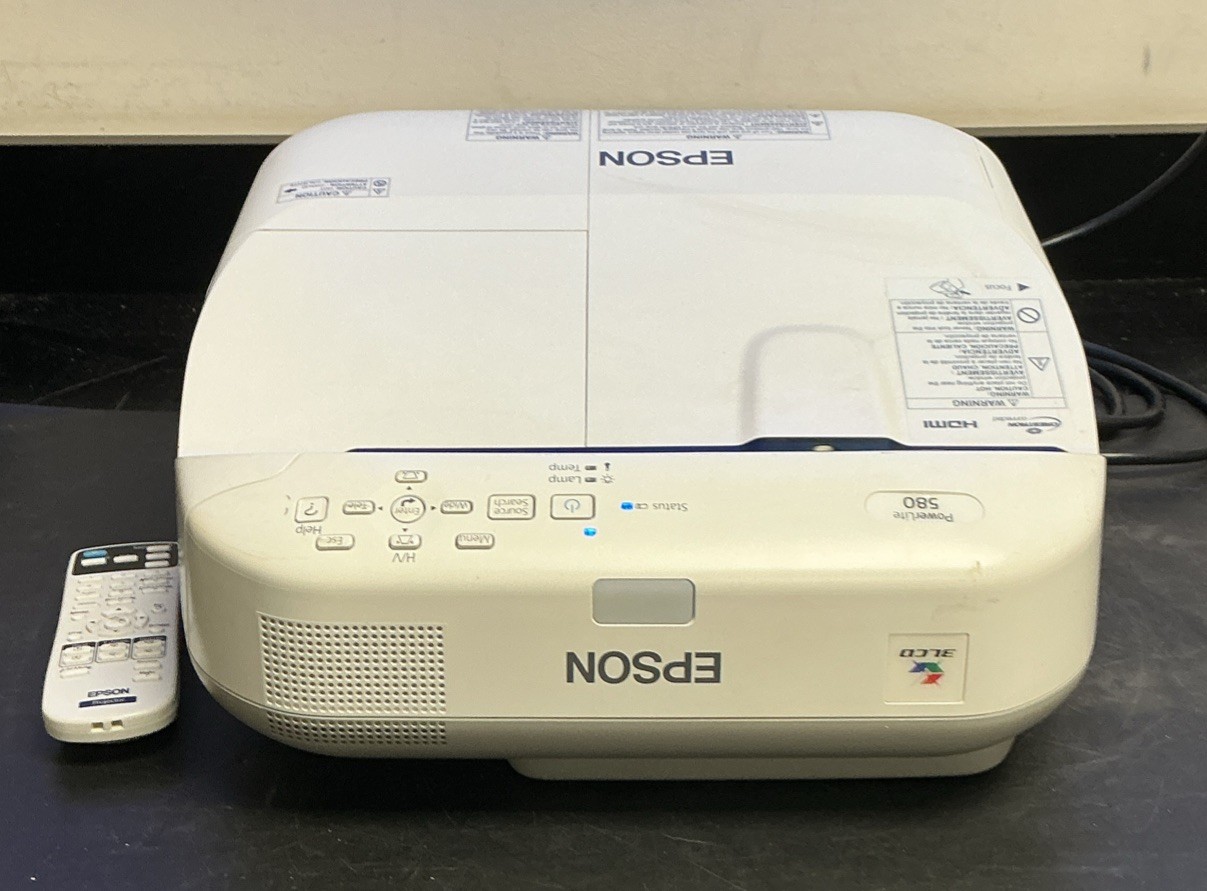 Epson PowerLite 580 3LCD Projector Model H604A with Remote | 58 Lamp Hours