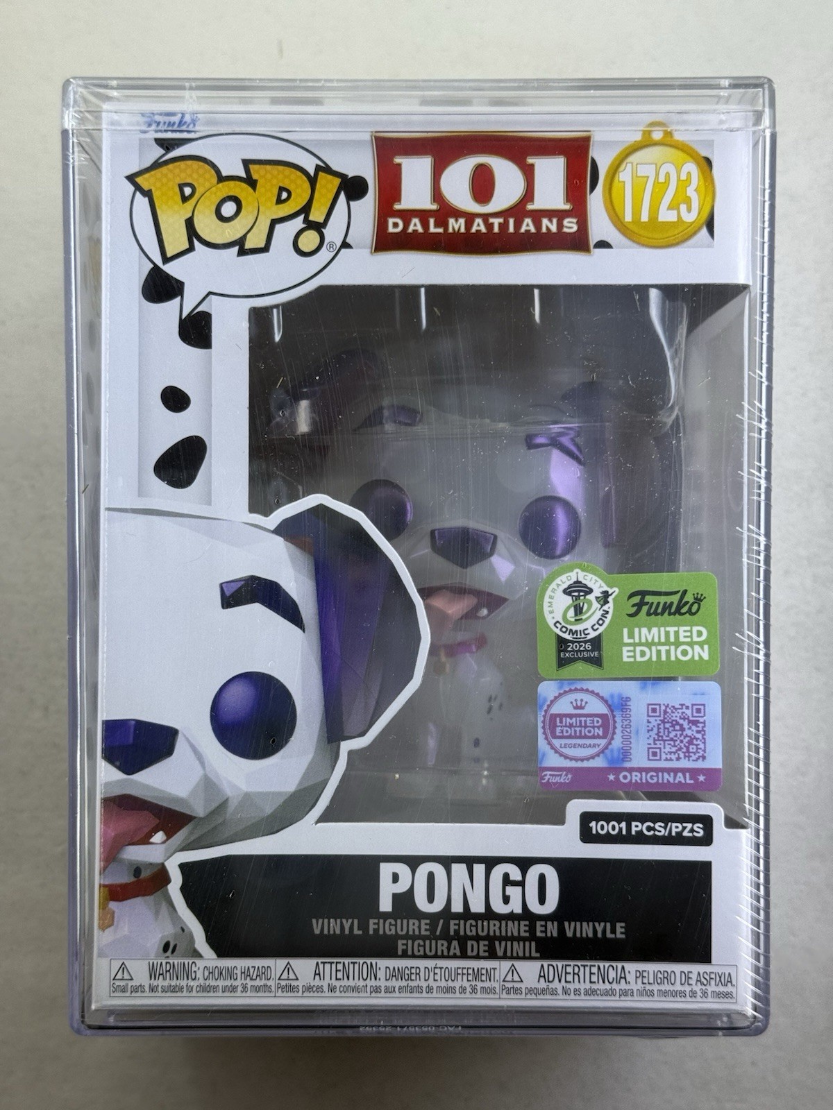 Funko Pop! Pongo (Facet) #1723 101 Dalmatians w/ Protector 2026 ECCC Exclusive
