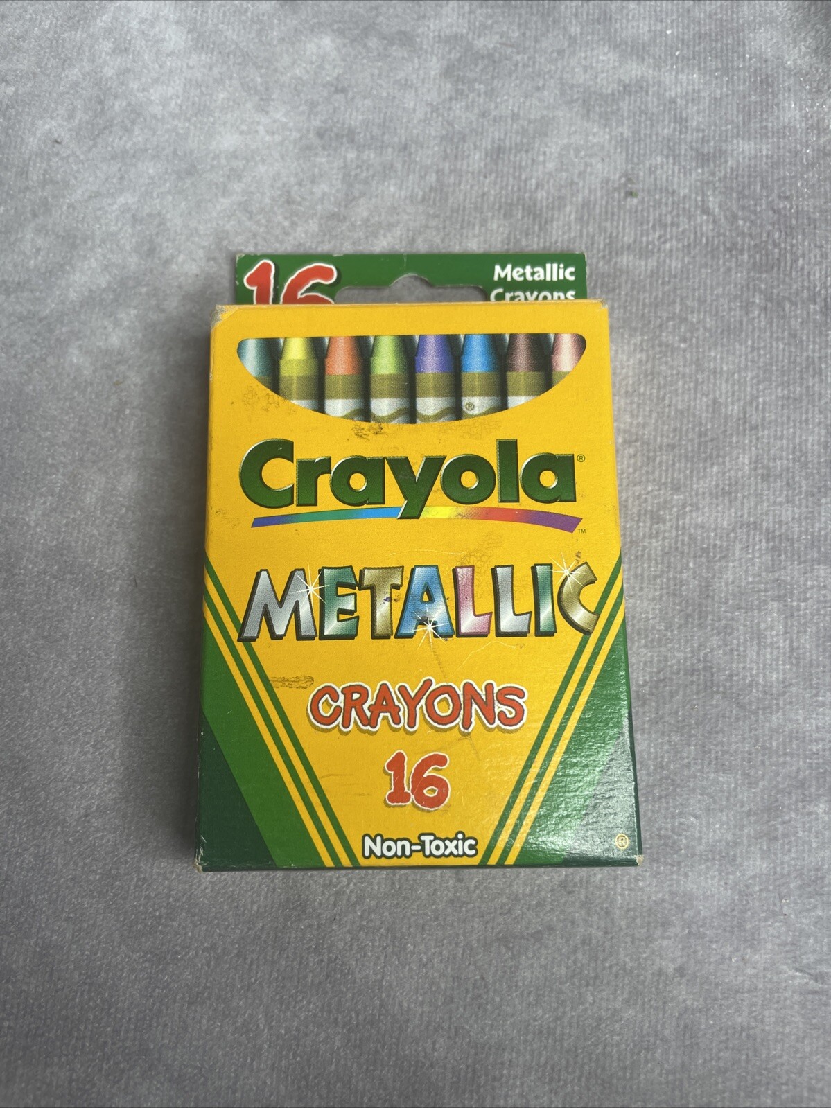 Crayola Binney & Smith Crayons Metallic School 16ct Used Vintage USA Art Color