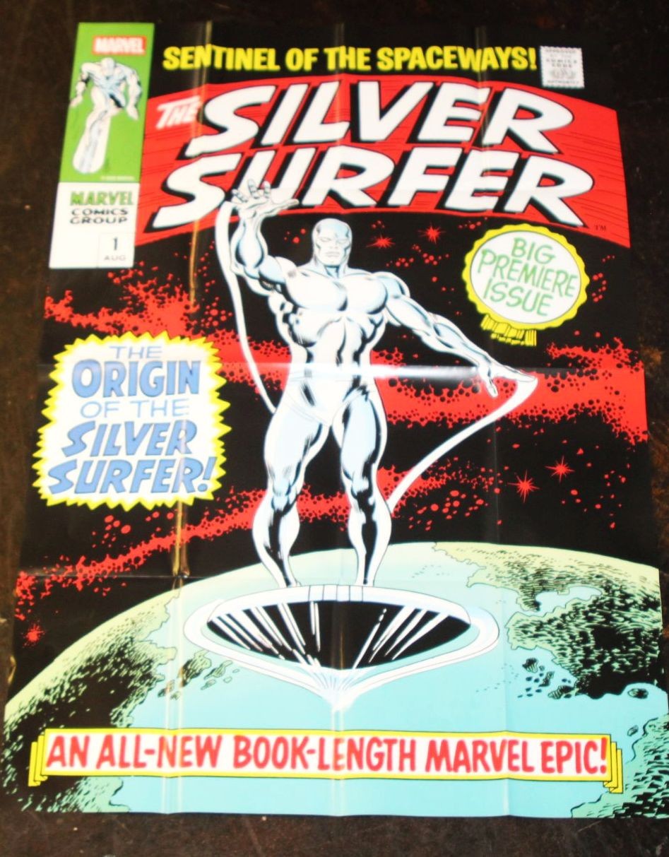 Silver Surer 1 Facsimile Edition 24" x 36" Promo Poster - 1968 Stan Lee Buscema