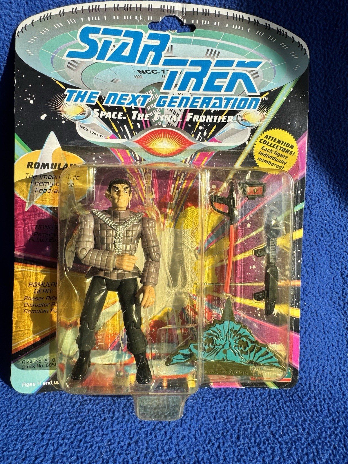 1992 Playmates Star Trek New Generation TNG Romulan Action Figure MOC