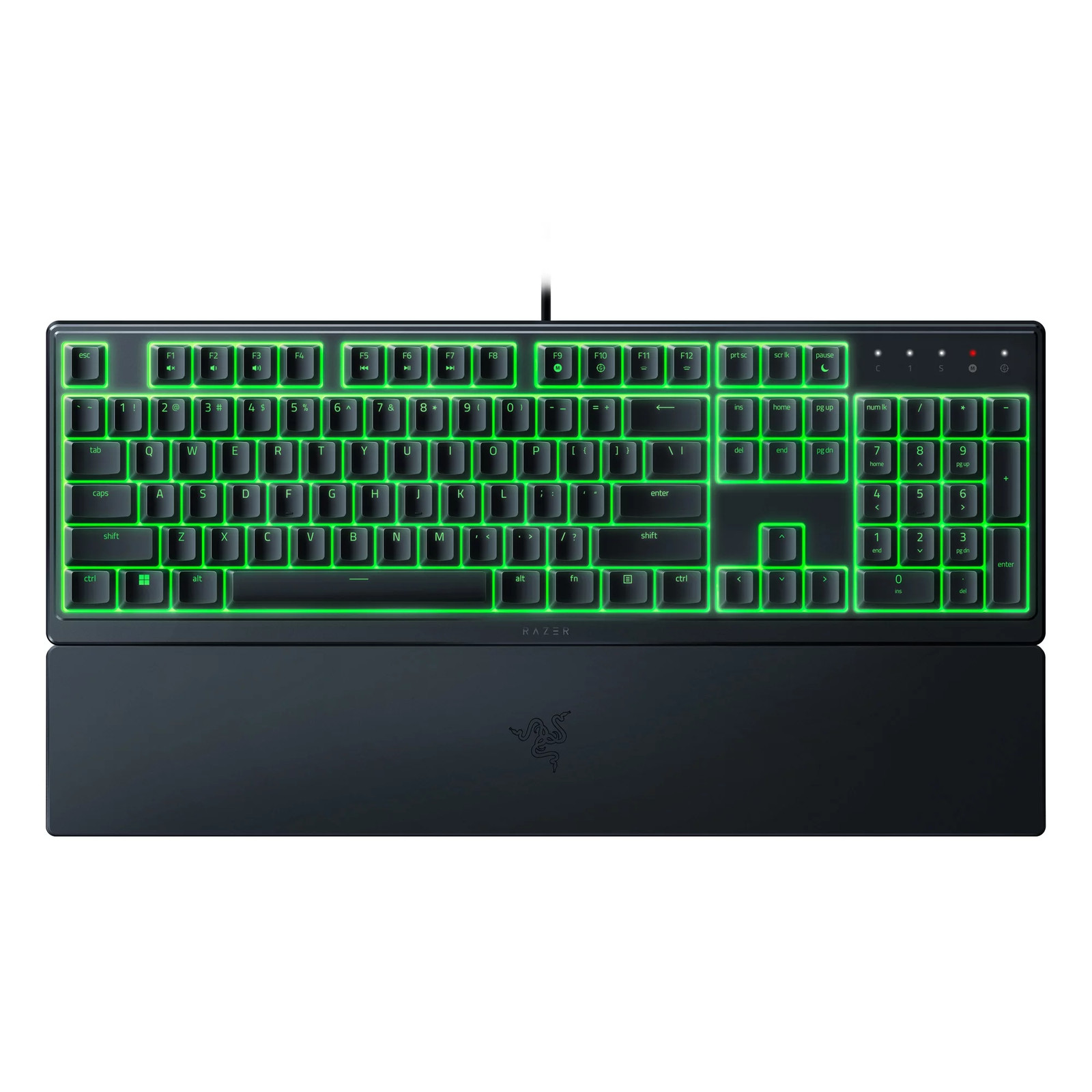 Ornata V3 X Full-Size Wired Membrane Gaming Keyboard for PC, Chroma RGB, Wrist R