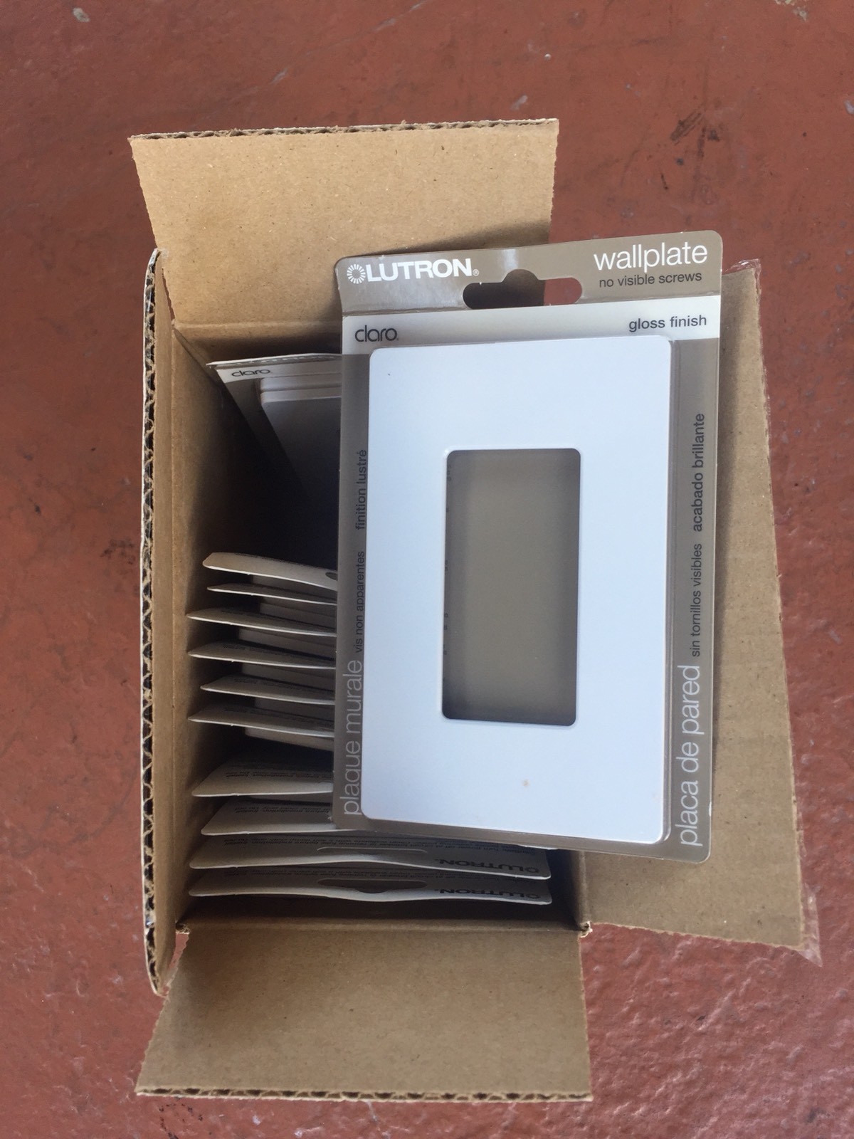 Lutron CW-1-WH Single Gang Claro Wall Plate White You Get 20 Of Them