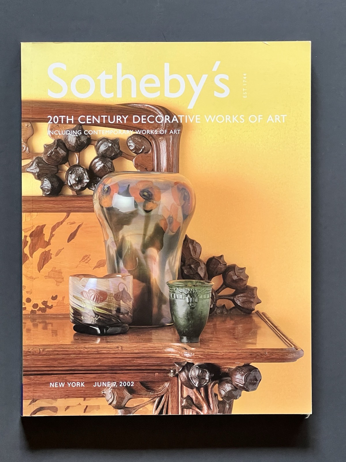 Sotheby's Auction Catalog - 20th Century Decorative Arts- New York June 7, 2002 