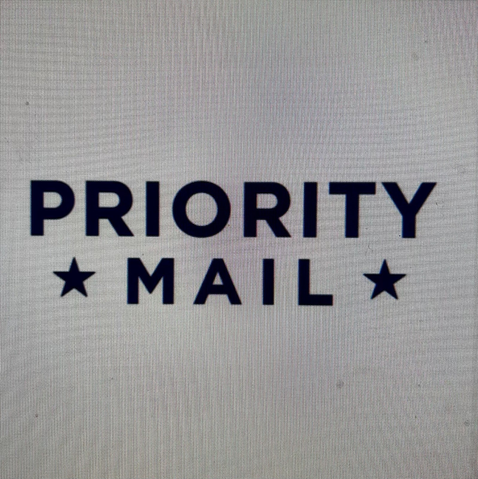 Rush fee and USPS Priority Mail shipping Fee