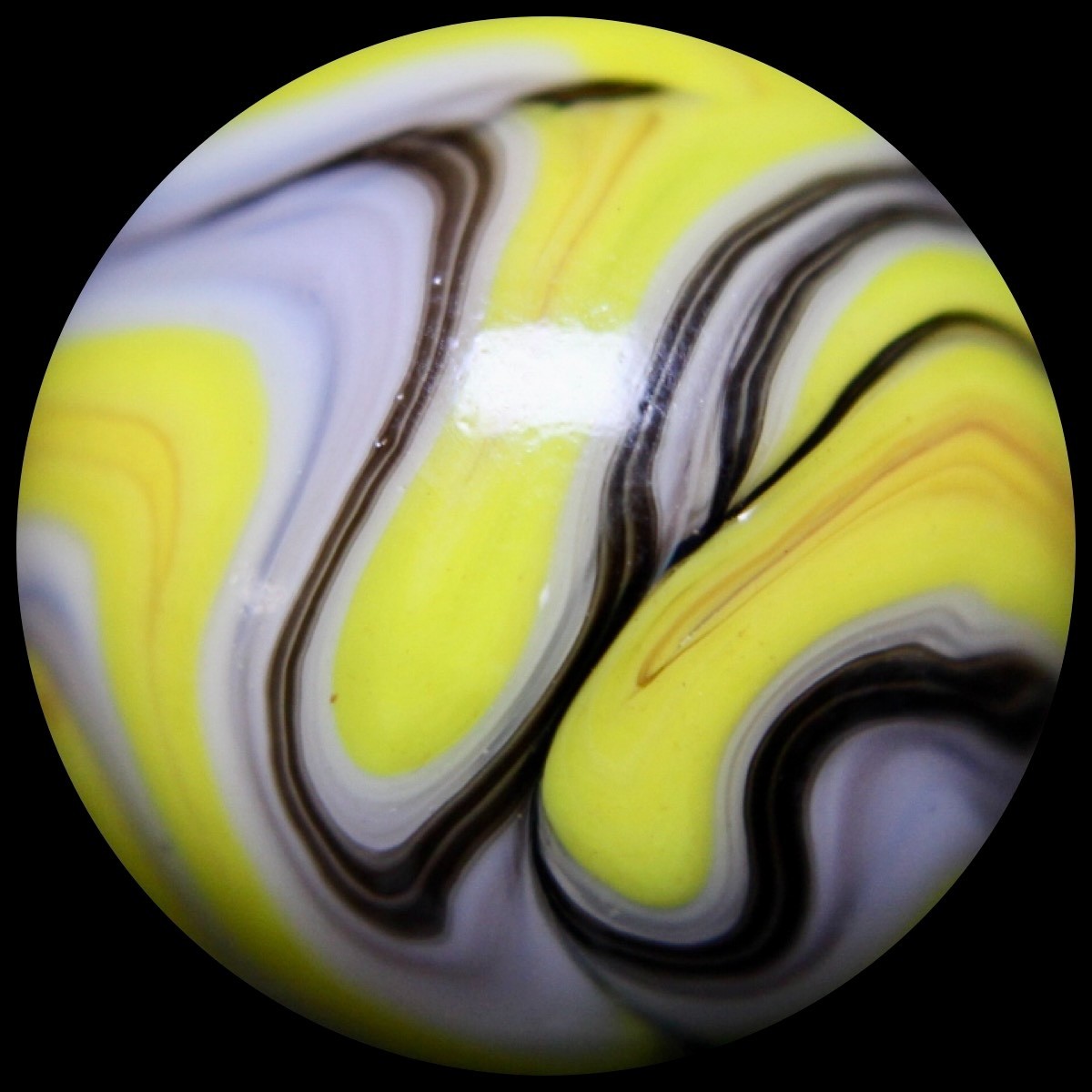 JABO Joker 4 Marble Collector Series: Lemon Yellow w/Fine Lines