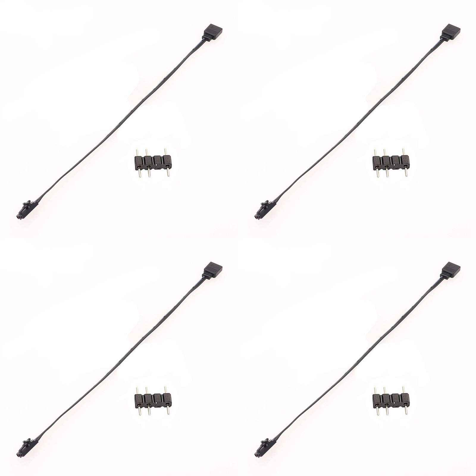 4X for  3PIN RGB to Standard ARGB 3-Pin 5V Adapter Connector RGB Cable for 5465