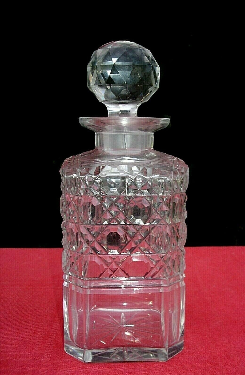 Whiskey Cordial Decanter Crystal Carafe A Whisky Cristal Taille Diamant Baccarat