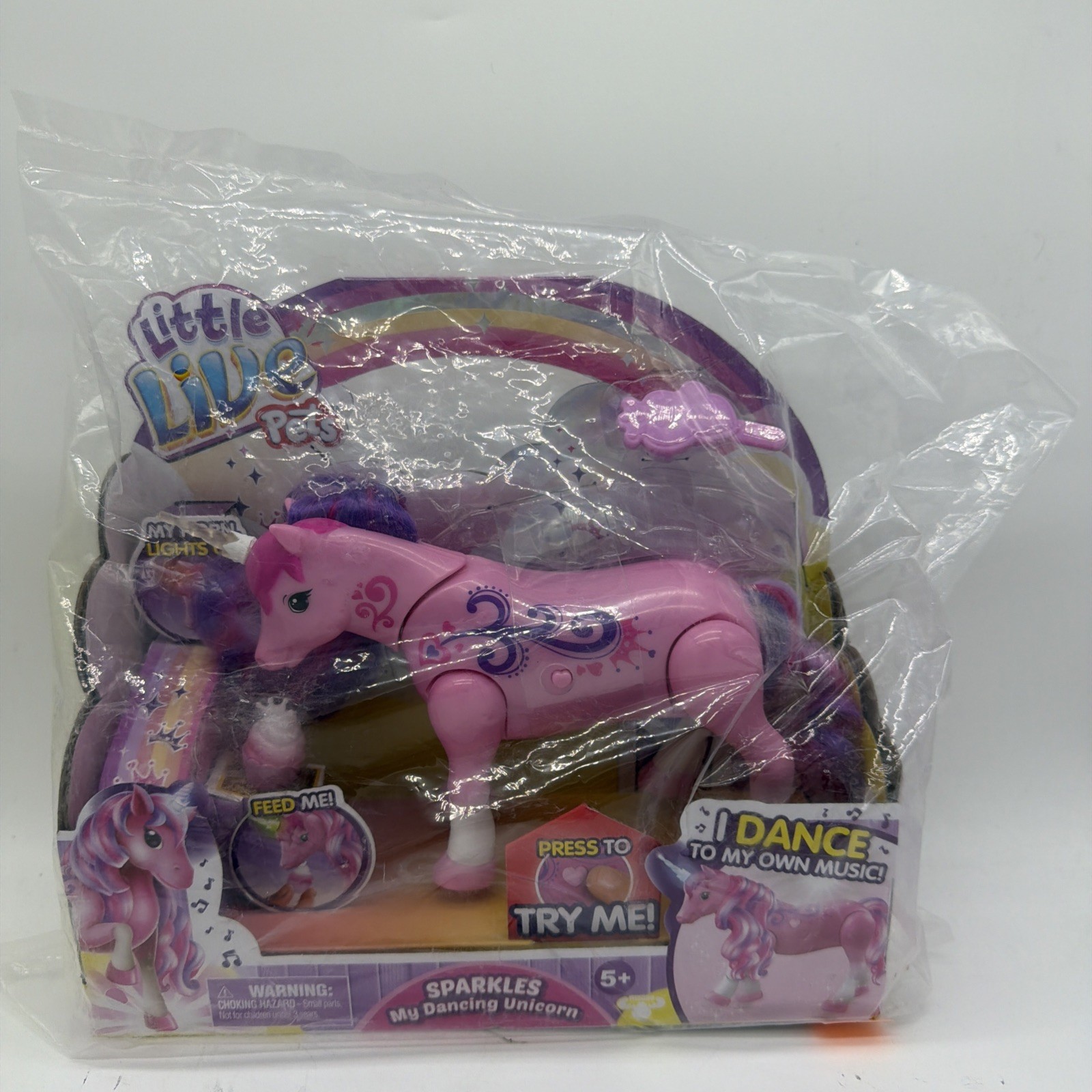 Little Live Pets Sparkles The Unicorn Toy — Musical Dancing Pony NEW