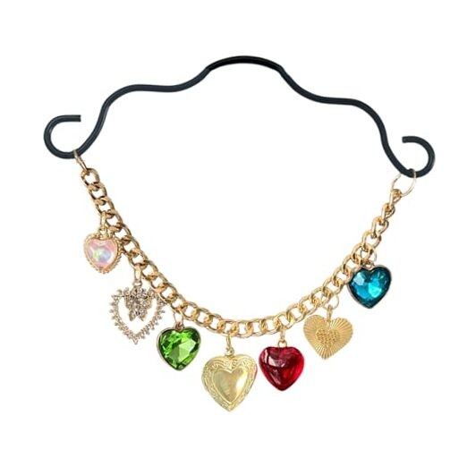 Heart Car Mirror Hanging Accessories, Car Rear View Mirror Charm, Heart Shape 