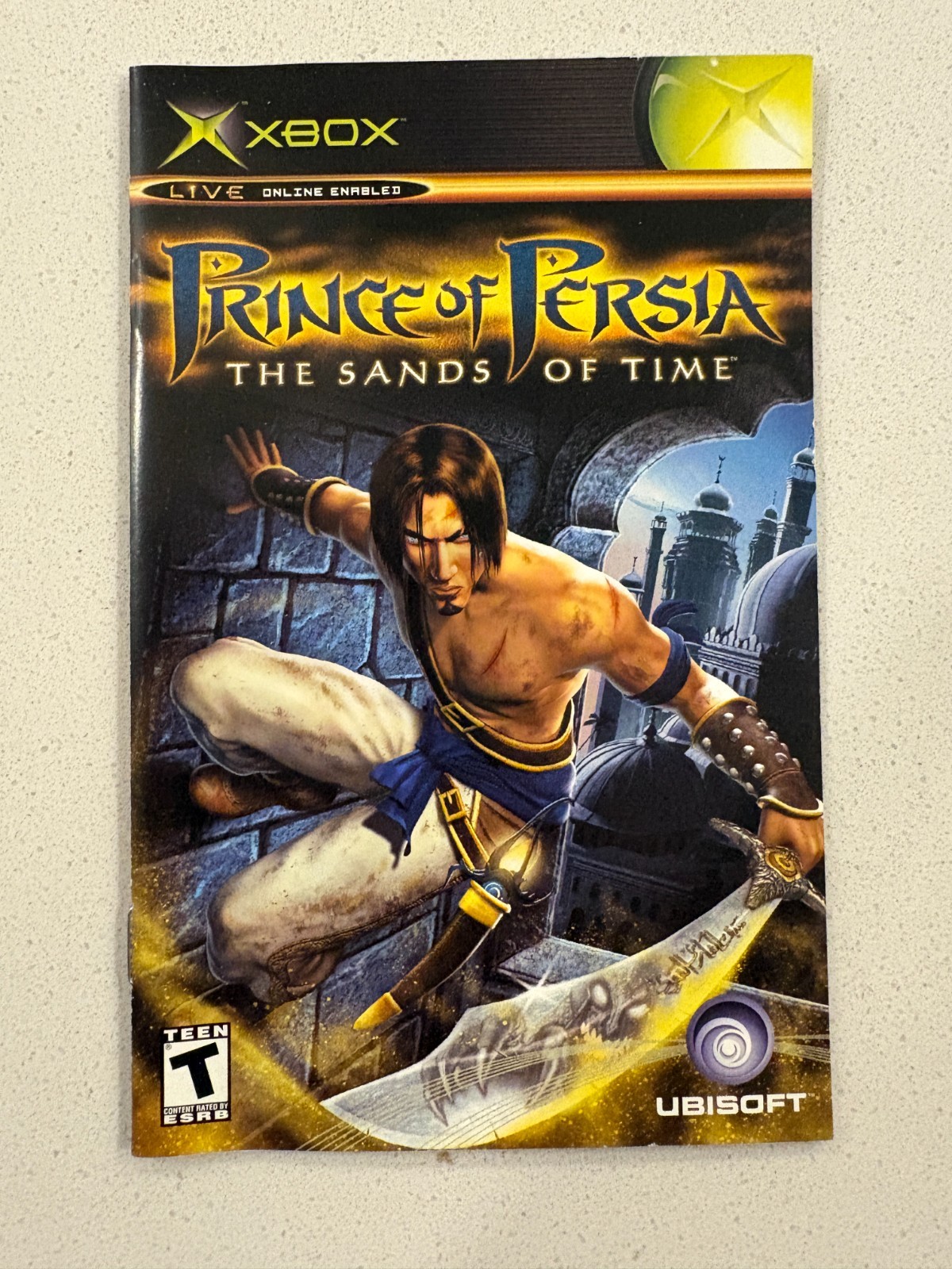 PRINCE OF PERSIA SANDS OF TIME - XBOX - INSTRUCTION MANUAL AUTHENTIC