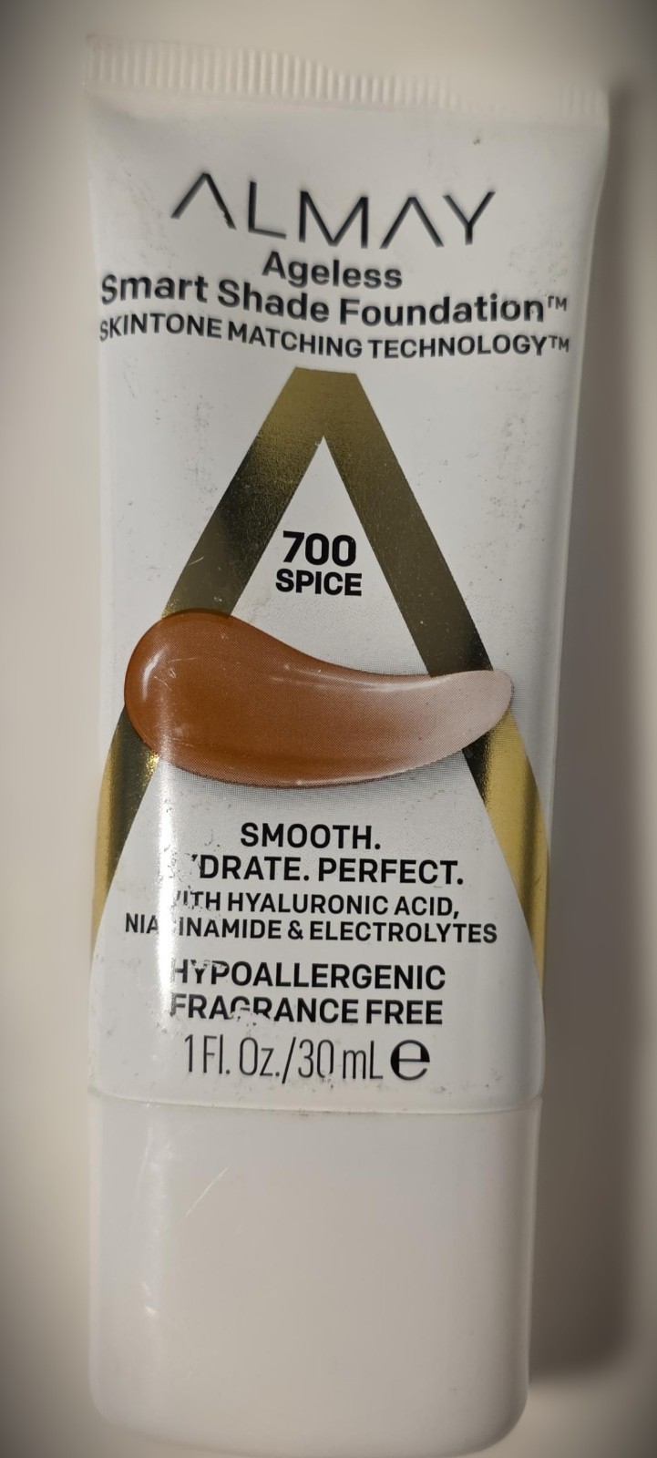 Almay Ageless Smart Shade Foundation 700 Spice 1 fl oz Hypoallergenic
