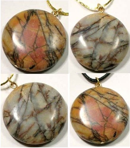 19thC Antique 65½ct Nubia Jasper Pendant: Ancient Blood of Great Mother Talisman
