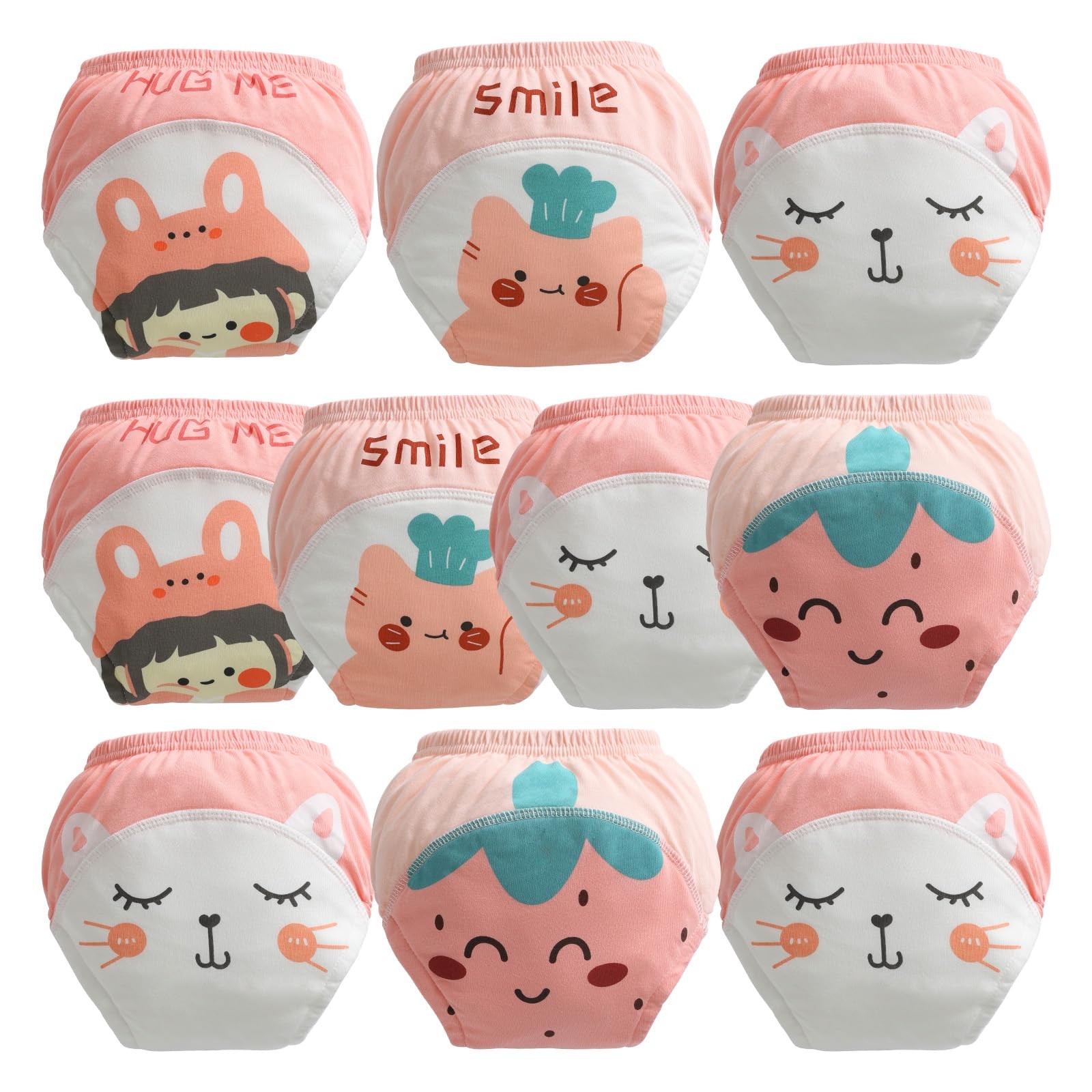 Potty Training Underwear for Girls 3T, Soft Cotton Reusable Potty Training Pa...