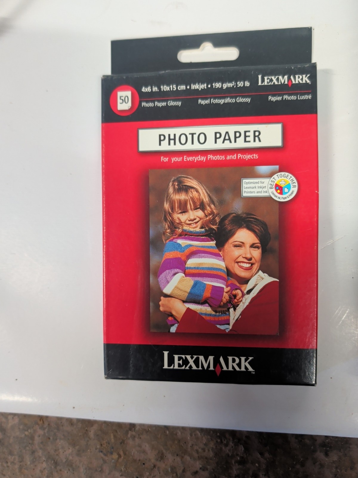 Lexmark 4x6 in. 10x15 cm Inkjet Photo Paper Glossy 50 Pieces NIP