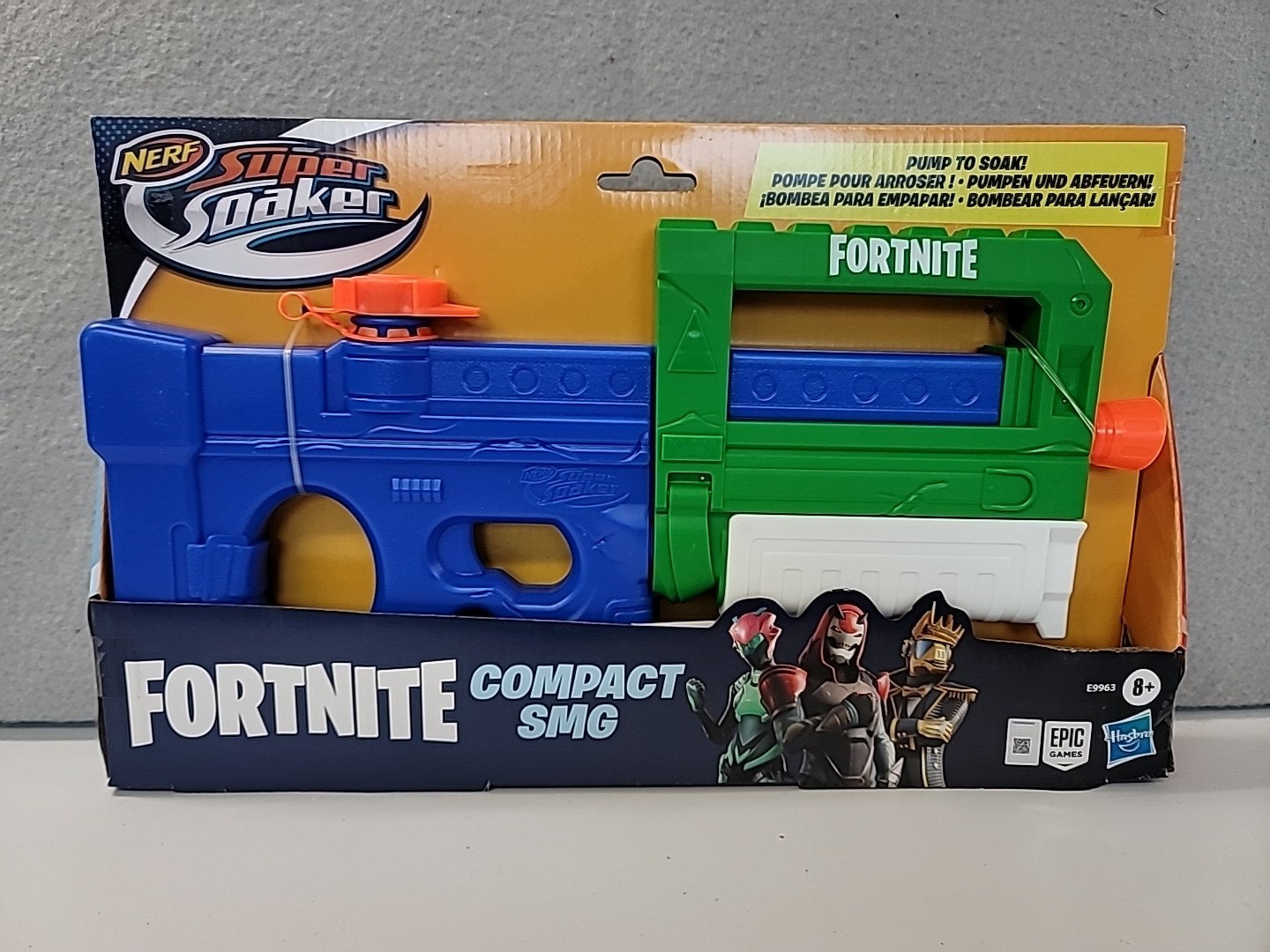 Nerf Super Soaker Fortnite Compact SMG Water Blaster Pump Action