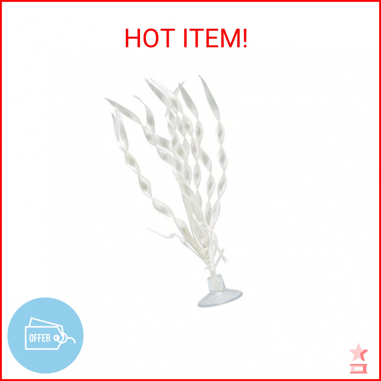 Marina Betta Kit Plastic Plant, Corkscrew Vallisneria