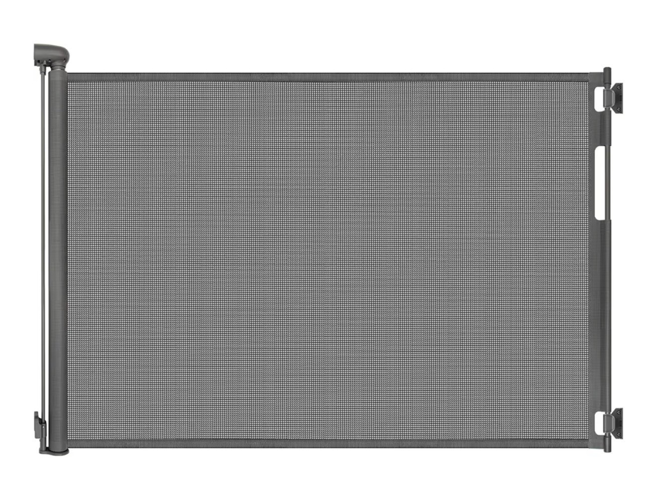 70 Inch Wide Retractable Baby Gate for Doorways, Extra Long , Gray