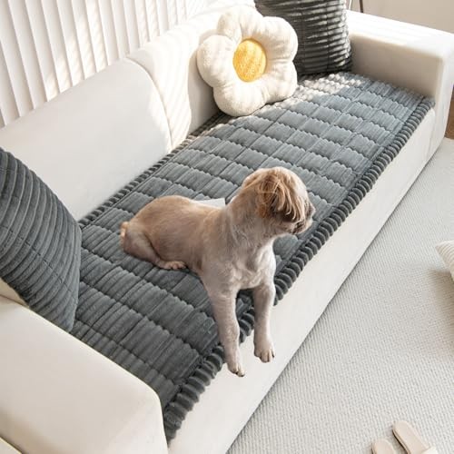 Pet Couch Covers for Sofa, Couch Protector for Dogs 27in*59in Dark Grey