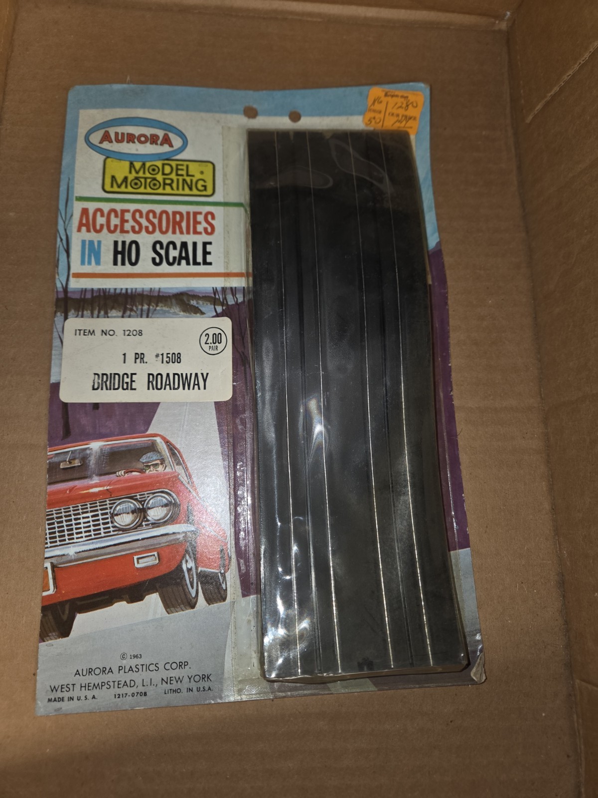 Aurora Model Motoring HO Scale Bridge Roadway Track 1963 Tracks Age 8-17+