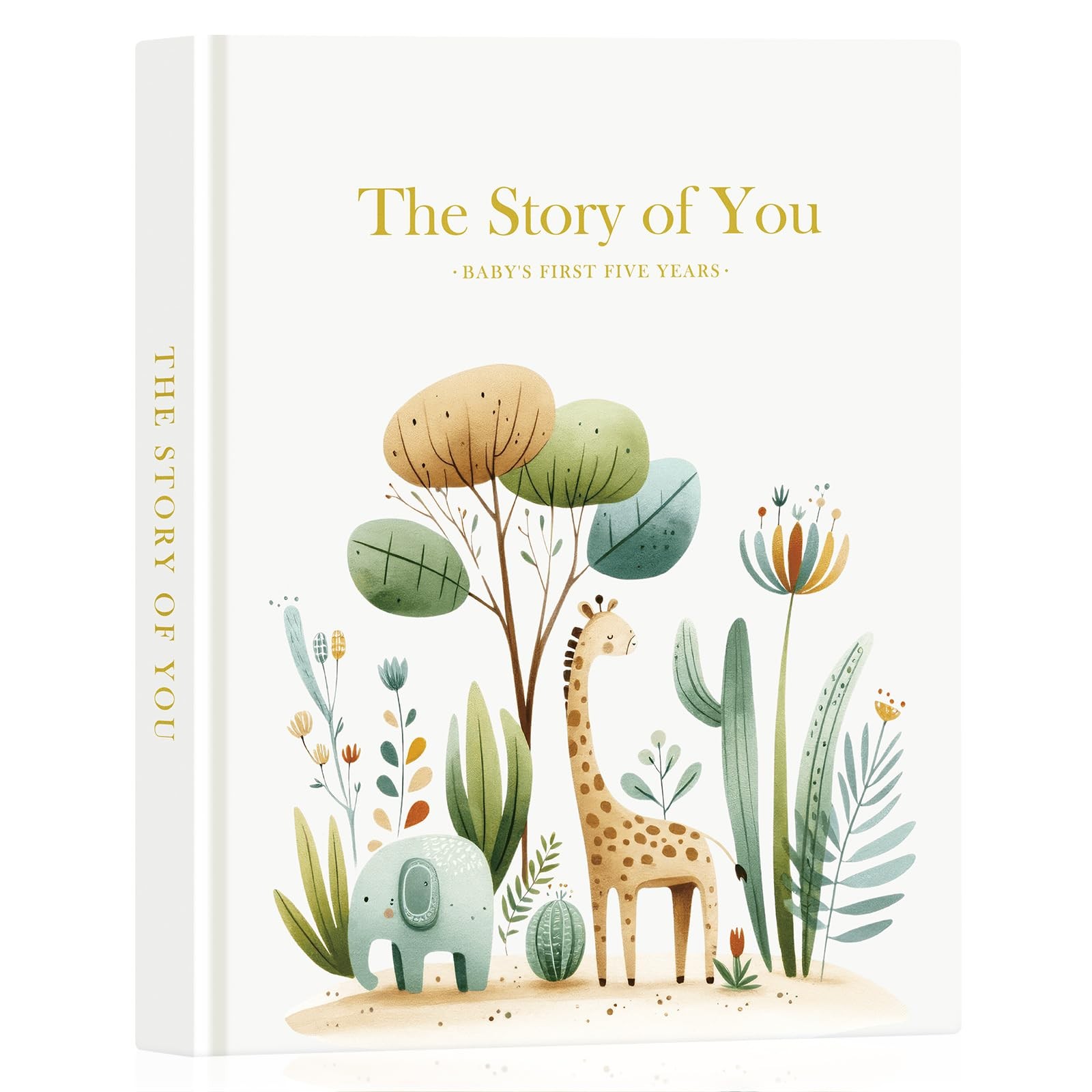 Baby Memory Book for Boy Girl - The Story of You, Newborn Babys Photo Album B...