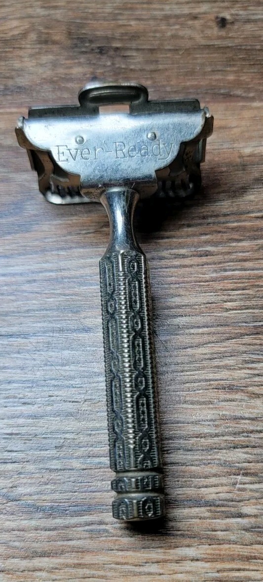 Vintage Ever Ready Single Edge Safety Razor Made in USA Stream Line