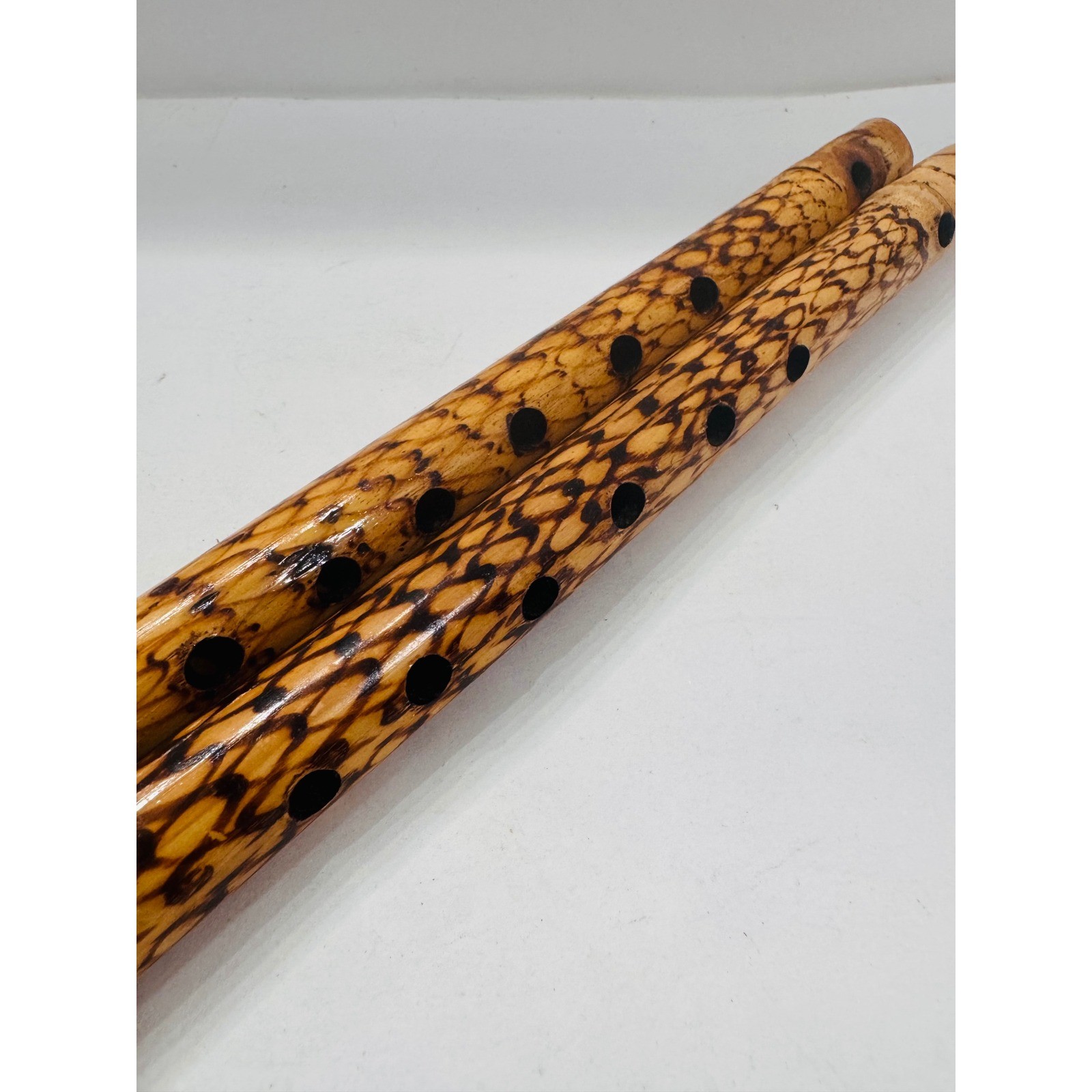 Authentic Bamboo Thai Flutes Natural Wood Handmade