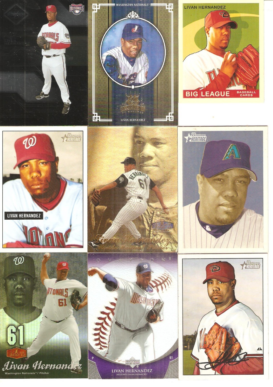 100 CARD LIVAN HERNANDEZ BASEBALL CARD LOT