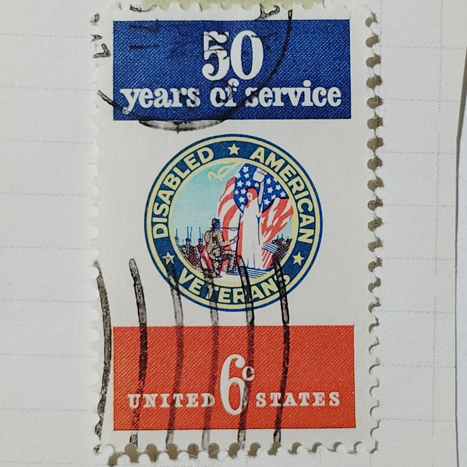 1970 US 6c Disabled American Veterans 50th Anniversary #1421 Used Cancelled